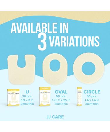 JJ CARE Callus Cushions (Pack of 50) - Round Callus Pads for Bottom of Foot - Soft Felt Foot Pads for Women - Pain Relief & Foot Care - Buy Online on GoSupps.com