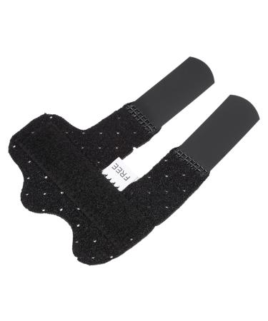 NOLITOY 1pc Orthotics Finger Cast Finger Extension Splint Thumb Finger Splint Thumb Protector Ring Finger Splint Fracture Protector Finger Fracture Breathable Plaster Metal Strips 11.5X8X1CM Black