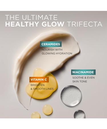 L'Oreal Paris Bright Reveal Vitamin C Glow Moisturizer Supercharged Facial Moisturizer to Brighten Skin Even Tone and Hydrate for 72HRs Includes SPF 50 Sample - Buy Online on GoSupps.com