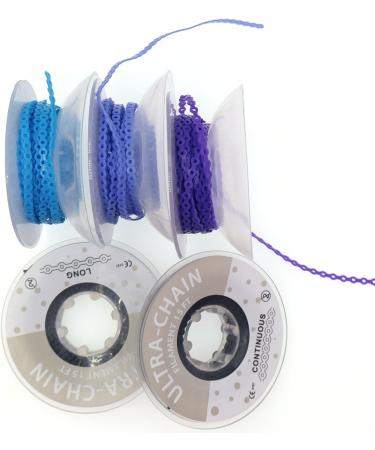 Buy 15Ft Orthodontic Dental Elastic Power Chains - Light Purple Short Rubber Chain for Braces - Buy Online on GoSupps.com