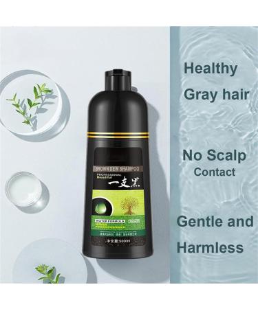Herbal Shampoo Korea Yaguan Black Hair Shampoo Hair Dye Effective White Hair Turns To Black Instant Black Hair Shampoo for Women Men Lasts 30 Days (1PC- Brown) - Buy Online on GoSupps.com