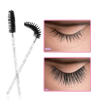 Latrate 500-Piece Eyelash Brush Set | Black Eyelash Applicator for Extensions | Magic Bars Long Eyelash Brushes for Perfect Application - Buy Online on GoSupps.com