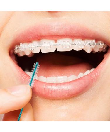 Interdental Brush Teeth Soft Dental Picks - 60 Pieces for Effective Tooth Cleaning | Premium Interdental Brushes & Floss Refills - Buy Online on GoSupps.com
