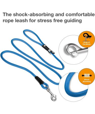 Buy Stretch Comfort Leash Blue M | Premium Quality & International Shipping - Perfect for Dogs - Buy Online on GoSupps.com