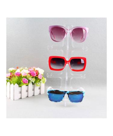 CAIHUASHOPPING glasses stand 4 pieces set plastic glasses frame riser display stand sunglasses rack sunglasses rack holder eyewear display (5 frames for every holder) sunglasses rack