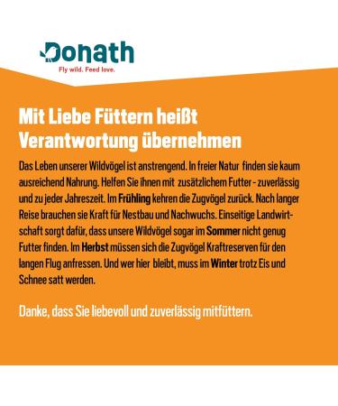 Donath Chopped Peanuts - Premium Year-Round Wild Bird Feed | 2 kg | Made in Southern Germany - Buy Online on GoSupps.com