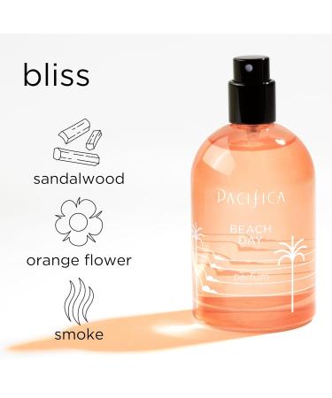 Pacifica Beach Day Spray Perfume Fragrances Bliss Bergamont Orange Flower Sandalwood Amber Suede Leather Clean Perfume Parfum Eau de Toilette Clean Vegan & Cruelty-Free Dermatologist Sandalwood 2 Fl Oz (Pack of 1) - Buy Online on GoSupps.com