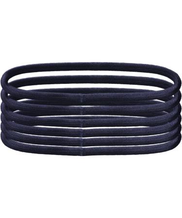 Mytoptrendz Thin Elastic Headband Skinny Slim Headwraps Long Stretchy Hair Bands Head Bands Black Pack of 6 - Buy Online on GoSupps.com