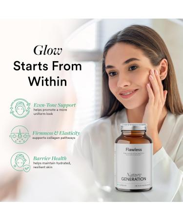 Nature Generation Organic Vegan Collagen Builder - Vitamin C Trans-Resveratrol and Astaxanthin Supplement for Whole Body Collagen Support - Skin Elasticity Hydration & Radiance - 60 Capsules - Buy Online on GoSupps.com