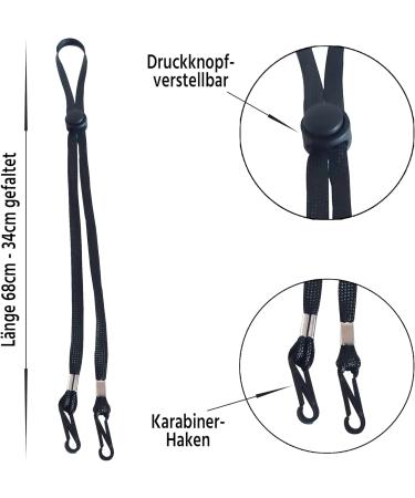 Golfball-Uhu 6-Pack Glasses Band & Mask Holder - Ear Pain Relief & Mouth Protection | 6 Colors 68cm Length - Buy Online on GoSupps.com