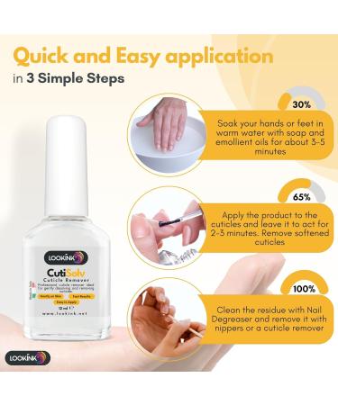 Professional Nail Cuticle Remover 12 ml - Made in Italy - Cutisolv for Hands and Feet - Gently Dissolves and Removes Cuticles Instant Cuticle Remover Cuticle Softener for Perfect Manicure - Buy Online on GoSupps.com