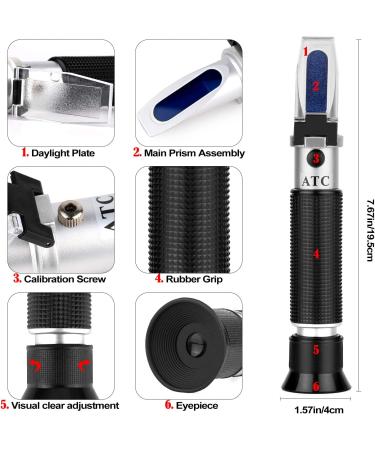 Marine Fish-Keeping Salinity Refractometer | Dual Scale Specific Gravity & Salinity Meter for Aquariums | 0-100ppt & 1.000-1.070 Range | Saltwater Tester with ATC Function - Buy Online on GoSupps.com
