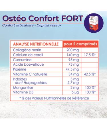 NUTRIG E - Osteo Comfort - Joint Comfort - Bone Capital - Maintains Normal Bone & Cartilage Function - 60 Tablets - 30/60 Day Program - Made in France - Buy Online on GoSupps.com