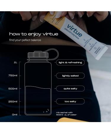Virtue lectrolytes Sachets d hydratation | Z ro sucre | 6 lectrolytes sels min raux hydratants vitamine C (Pack de 16 Lemon Lime) Lemon Lime Sal Pack de 16 - Buy Online on GoSupps.com