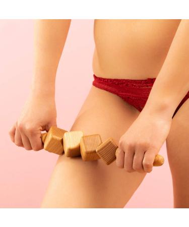 Buy Mr. Woodware 5-in-1 Maderotherapy Massage Device Set - Lymphatic Drainage for Face Neck Legs & Body - Wooden Wellness Tools for Deep Tissue Massage - Buy Online on GoSupps.com