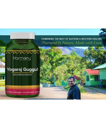 Buy Harmony Nutraceuticals Yogaraj Guggulu - Organic 120 Capsules | Ayurvedic Herbs for Muscle Nerve & Joint Pain Relief - International Shipping Available - Buy Online on GoSupps.com
