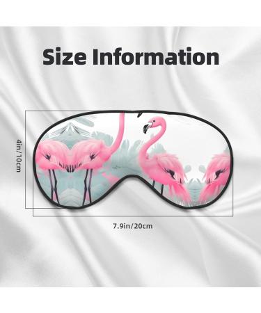 Two Flamingo Eye Mask - Soft Adjustable Sleep Mask for Men & Women | Comfortable Nighttime Eye Cover - Perfect for Travel & Relaxation - Buy Online on GoSupps.com