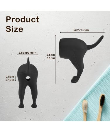 GROVL Pooping Dog Butt Toothpaste Topper 2 PCS Cartoon Dog Butt Toothpaste Dispenser for Kids and Adults Pooping Funny Toothpaste Cap for Home Travel Daily Life Use Prank Gift(Black+Brown) - Buy Online on GoSupps.com