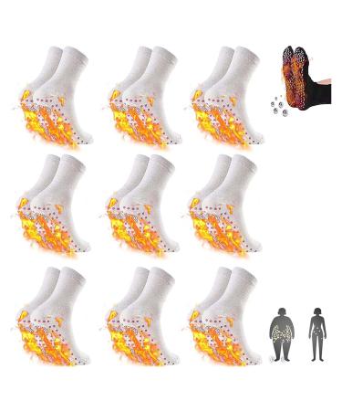 Alvo feet socks alvo feet socks for varicose veins Alvo socks Alvo feet Tourmaline socks alvo feet compression socks alvo feet socks for women (white 9 pair)