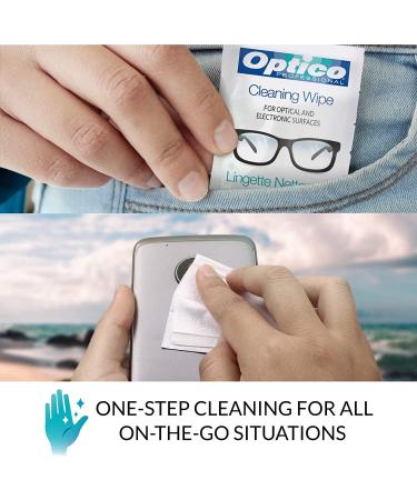 Pre-Moistened Cleaning Cloths - Premium Lens Wipes for Eyeglasses Screens & Cameras | No Spray Needed | 360 Pack - Buy Now - Buy Online on GoSupps.com