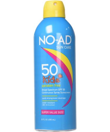 NO-AD Kids Sunscreen Spray SPF 50 8.7oz