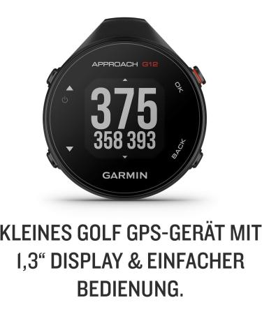 Garmin Approach G12 - Advanced GPS Golf Device with 1.3 Display Distance Info 30h Battery & 42 000 Courses Worldwide - Buy Online on GoSupps.com