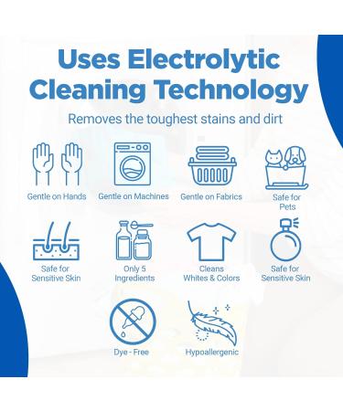 Ultra White Home Plus Electrolytic Detergent - Super-Concentrated Odorless Laundry Soap 32oz | Paraben-Free for Sensitive Skin - Buy Online on GoSupps.com