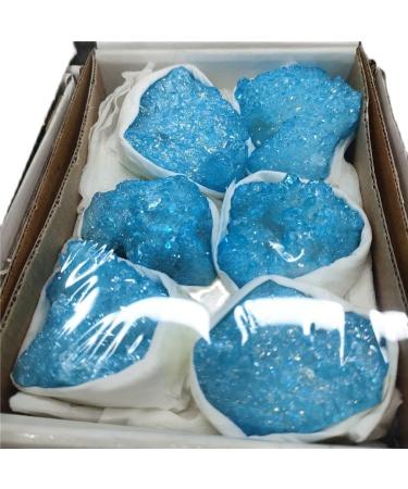 Natural Crystal Rough Home Decoration Blue Titanium Rainbow Aura Crystal Quartz Cluster Crystal Specimen Home Decoration s - Buy Online on GoSupps.com