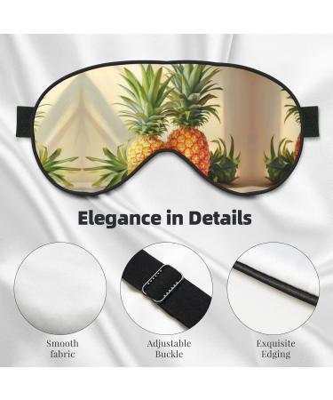 Shop Pineapple Painting Sleep Mask - Adjustable Breathable Fashionable Eye Mask for Comfortable Sleep - International Shipping Available - Buy Online on GoSupps.com