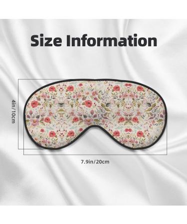 Unisex Flower Leaf Print Sleep Mask - Double-Sided Eye Mask for Sound Sleep & Skin Care - Buy Online on GoSupps.com