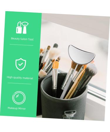 DOITOOL Handheld Makeup Mirror - Crescent Moon Eyelash Tool for Beauty & Lash Extensions - Stainless Steel Cosmetic Mirror - Buy Online on GoSupps.com