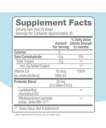 Culturelle Baby & Kids Probiotics with Vitamin D 30 Count Immune & Digestive Support for Ages 0-12 Months and 3+ Years Drops + Probiotic - Buy Online on GoSupps.com