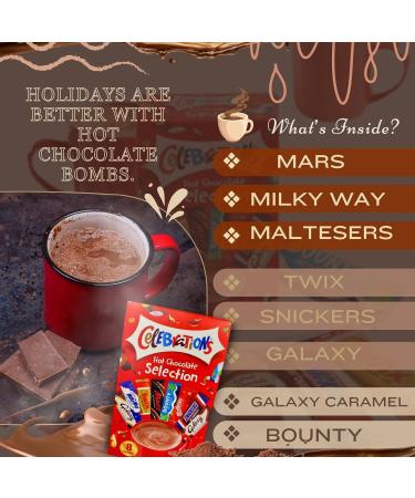 Hot Chocolate Hamper with Celebrations Hot Chocolate Selection 8x 25g Pack of 2 | Instant Hot Chocolate | Chocolate Gifts for Women and Kids - Buy Online on GoSupps.com