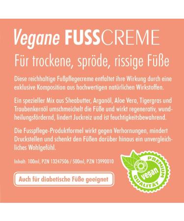 Believa Natural Vegan Foot Cream - 100ml for Dry Rough & Cracked Feet - Effective Cornea & Cracks Care - International Shipping - Buy Online on GoSupps.com
