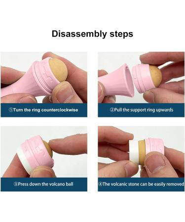 Oil Absorbing Roller Volcanic Rock Oil Oil Absorbing Face Roller Reusable Dual Heads Oil Control Volcanic Skin Roller for Face Makeup - Buy Online on GoSupps.com