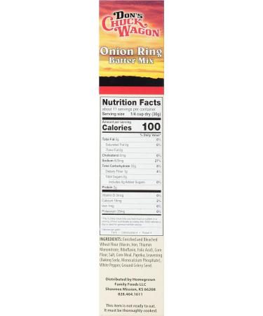 Don's Chuck Wagon Onion Ring Mix 12oz (Pack of 12) - Crispy & Delicious Onion Ring Mix for Perfect Snacking - Buy Online on GoSupps.com
