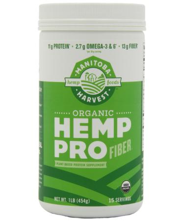 Manitoba Harvest HEMP PRO FIBER, 16 Ounce Tubs (Pack of 2)