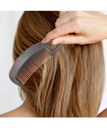 Buy Cow Horn Comb - Antistatic Large Teeth Hair Brush for Thick Hair | Innovative Design for Men & Women - Ideal for Wet & Dry Hair Care - Buy Online on GoSupps.com