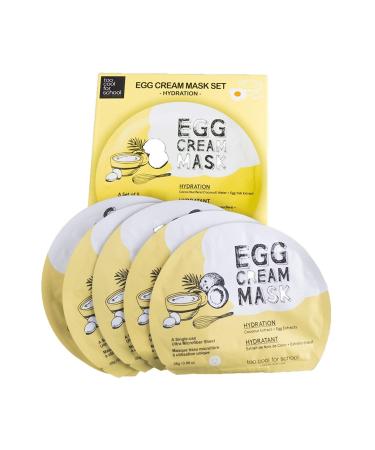 Too Cool for School Egg Cream Mask (5ea) - Hydrating Nourishing Skincare | International Shipping Available - Buy Online on GoSupps.com