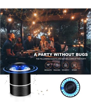Indoor Mosquito Zapper: Bug Killer with 360 LED & Strong Suction Fan - Black | For Home, Kitchen, Office - Insect Trap - Buy Online on GoSupps.com