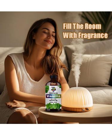 GV77ZF Essential Oil Two 4 Fl Oz (120Ml) Set - Pure Natural Vanilla Oil and Jasmine Essential Oil for Diffuser Humidifier Skin Care Home Fragrance Bath Hair Care Cleansing Massage Yoga DIY So - Buy Online on GoSupps.com