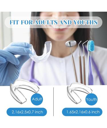 4-Piece Teeth Grinding Protection Set | Bite Guards in 2 Sizes | Improve Sleep Quality & Prevent Bruxism - Buy Online on GoSupps.com