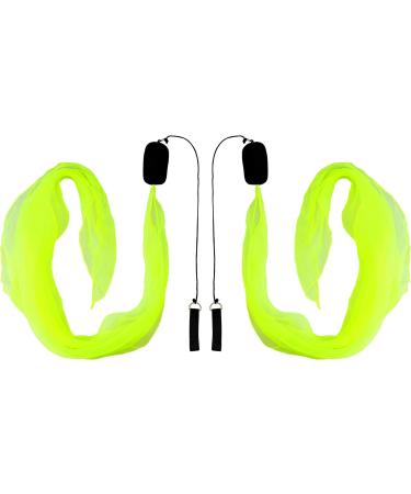 Buy Diabolo 40cm UV Light poi - Yellow Angel Wings Spinning Poi for Kids | Soft Spiral Poi for Beginners & Professionals - International Shipping - Buy Online on GoSupps.com