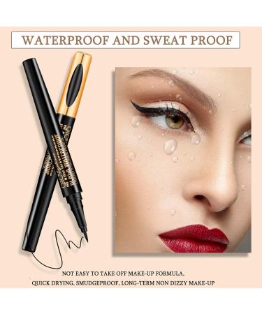 Buy Eyelin Black Liquid Eyeliner - Waterproof Quick-Drying Precision Miniature 24-Hour Liner - Buy Online on GoSupps.com