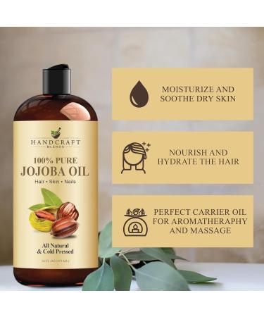 Handcraft Blends Firming Body Set: Jojoba (16 Fl Oz) and Frankincense Oils (4 Fl Oz) 100% Pure & Natural Anti-Aging Oil for Body and Skin - Buy Online on GoSupps.com