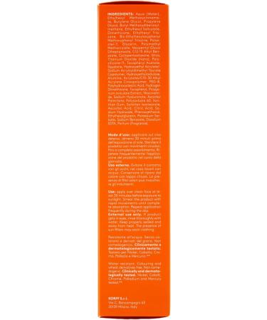  Korff Korff Sun Secret Anti-Dark Spot Face Liquid SPF50+ Fluid Cream with Soft Texture Very High UVB and UVA Protection Biodegradable Water Resistant 50 ml - Buy Online on GoSupps.com