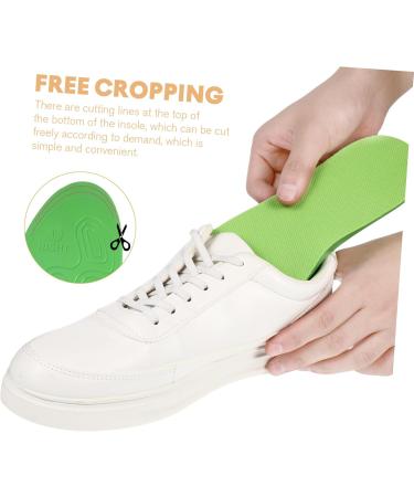 Buy Sports Insoles - O/X Type Heel Cushions & Shoe Inserts for Flat Feet Pronation Correction Running Support - Green - Buy Online on GoSupps.com