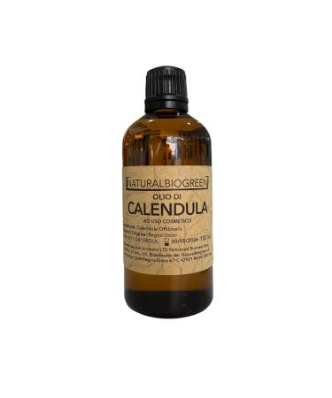 Huile de base de calendula en bouteille en verre 100 ml