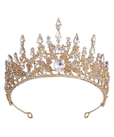 YYBD Baroque Bridal Crown  Holloween headpiece Crown Princess Crown Bridal Wedding Tiara Rhinestone Crown Crystal