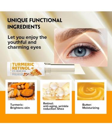 Lumibalm Eye Bags Lumibalm Eye Serum 2024 Eye Balm Stick Moisturizing for Bags and Puffiness Turmeric Retinol Eye Cream Stick Moisturizing Balm for Bags and Reduces (5g 2PC) - Buy Online on GoSupps.com